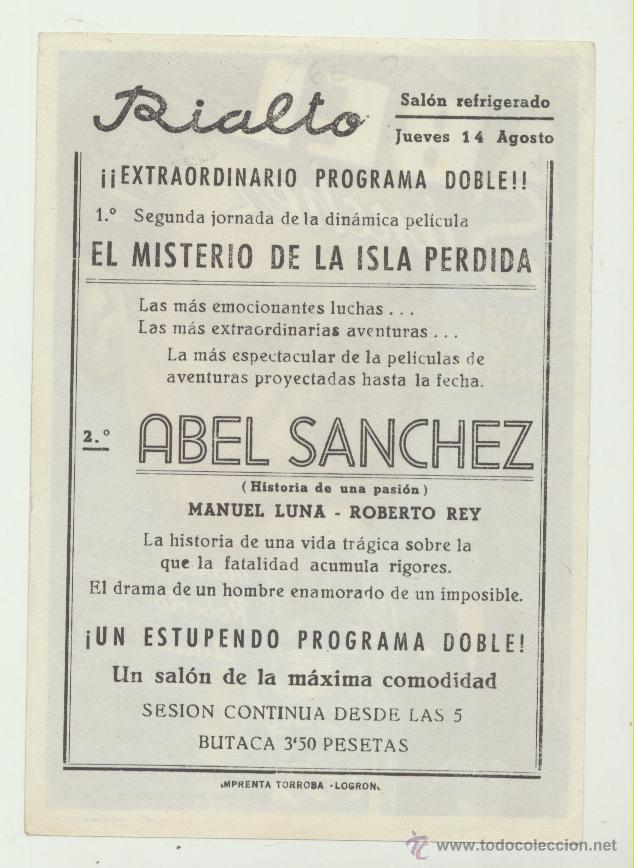Cine: Abel S&aacute;nchez.  Programa sencillo. Cine Rialto - Logro&ntilde;o.  &iexcl;IMPECABLE! - Foto 2