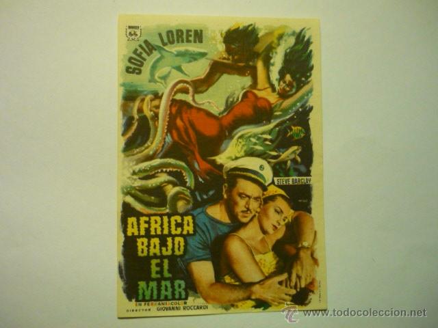 Cine: PROGRAMA AFRICA BAJO EL MAR-SOFIA LOREN-PUBLICIDAD MONUMENTAL&iexcl;&iexcl;PUBLICDAD EN ESPA&Ntilde;OL Y ARABE