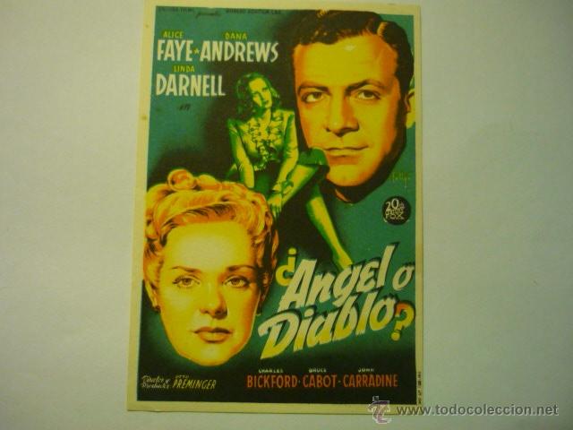 Cine: PROGRAMA &iquest;ANGEL O DIABLO?- cine alhambra zaragoza - Foto 1