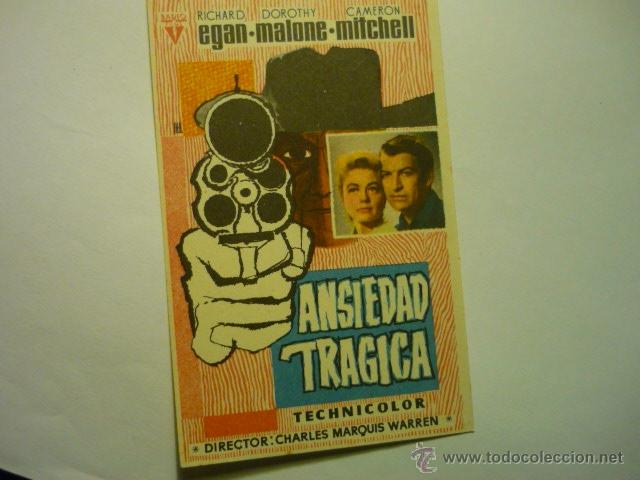 Cine: PROGRAMA ANSIEDAD TRAGICA- RICHARD EGAN - Foto 1