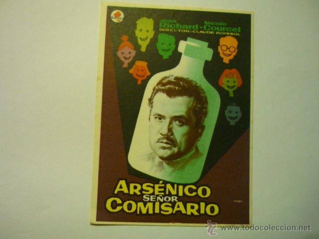 Cine: PROGRAMA ARSENICO SE&Ntilde;OR COMISARIO - publicidad - Foto 1