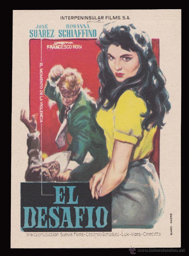 Cine: *** EL DESAF&Iacute;O. PROGRAMA SENCILLO SIN PUBLICIDAD. !! IMPECABLE !! *** - Foto 1