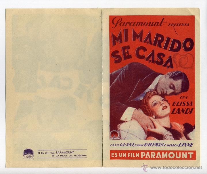 Cine: MI MARIDO SE CASA, con Cary Grant.