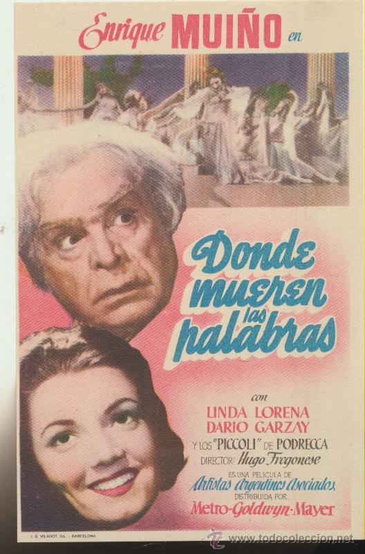Cine: Donde mueren las palabras. Sencillo de MGM. &iexcl;IMPECABLE! - Foto 1