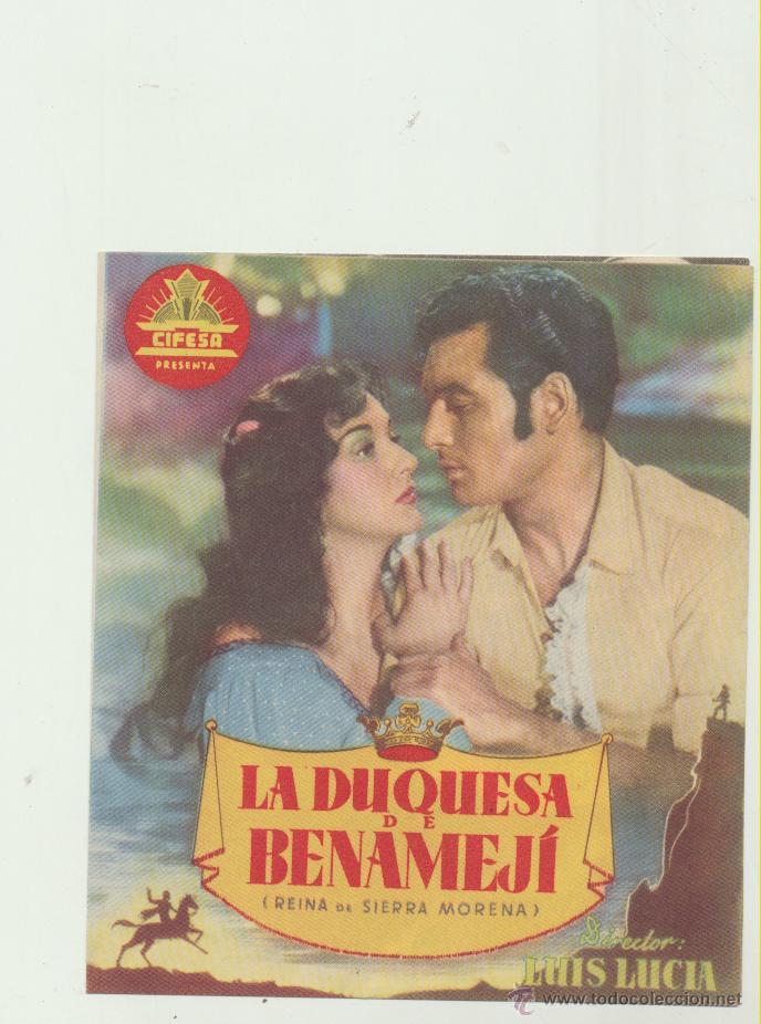Cine: La Duquesa de Benamej&iacute;. Doble de Cifesa. - Foto 1