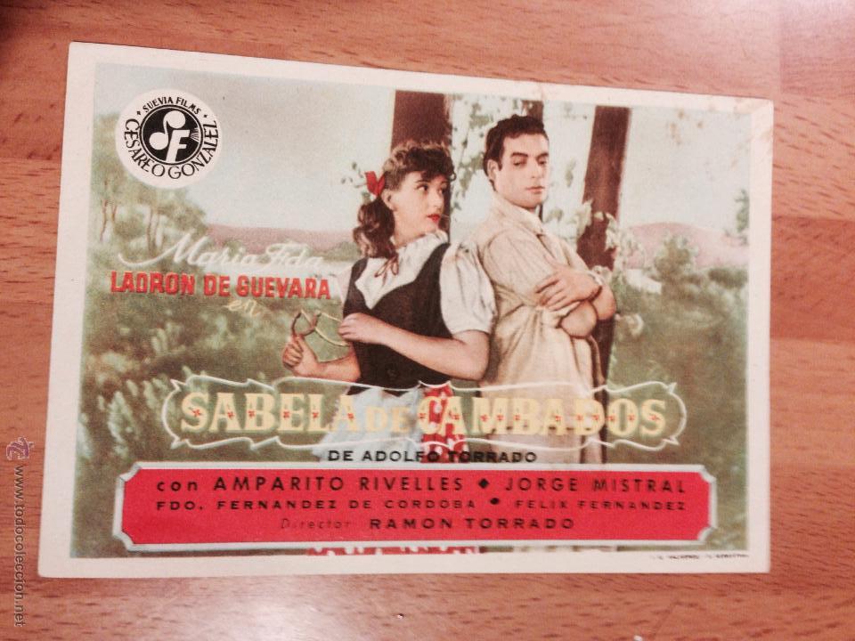 Cine: Programa sabela de cambados.amparo rivelles Jorge mistral - Foto 1