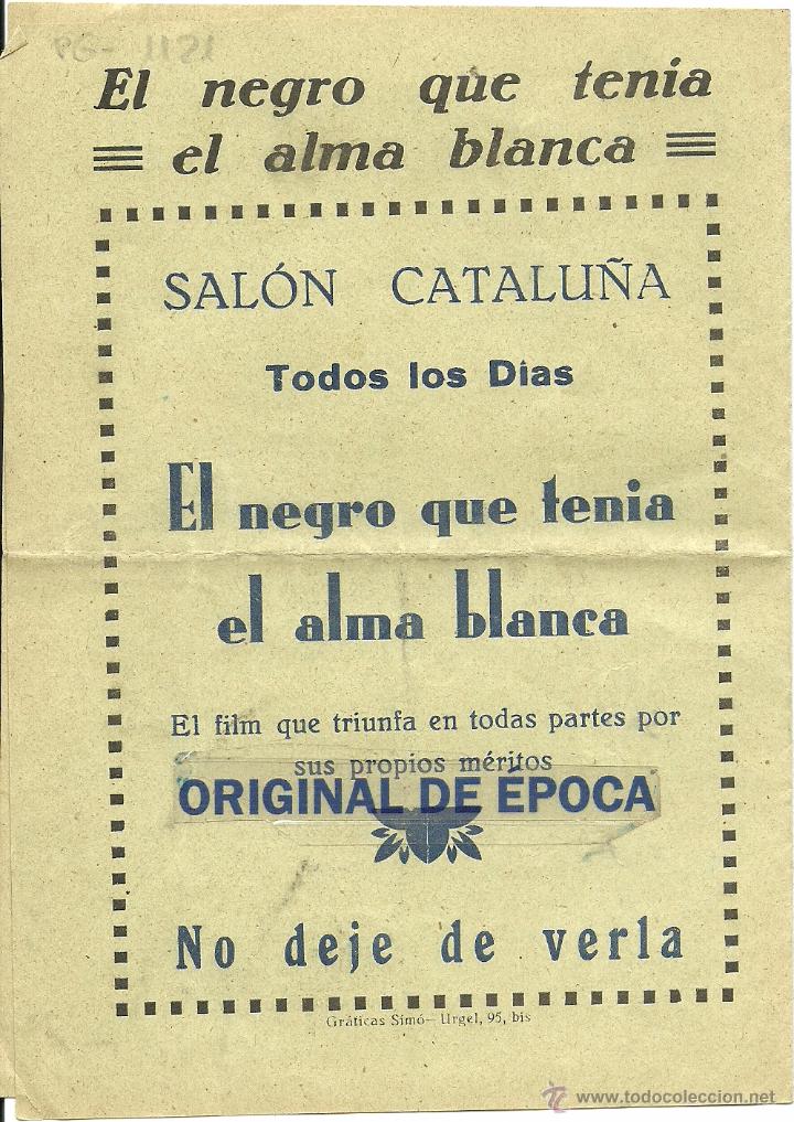 Cine: (PG-1121)PROGRAMA DE CINE,EL NEGRO QUE TENIA EL ALMA BLANCA - Foto 3