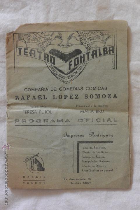 Cine: FOLLETO TEATRO FONTALBA - Foto 1