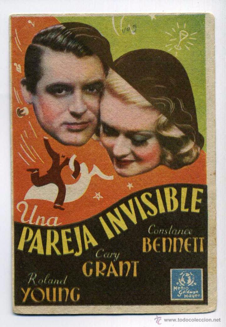 Cine: UNA PAREJA INVISIBLE, con Cary Grant.