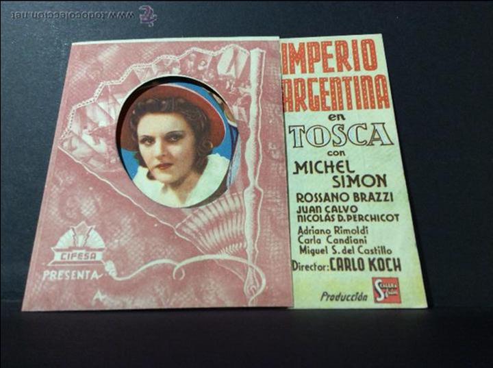 Cine: IMPERIO ARGENTINA - TOSCA - Foto 1