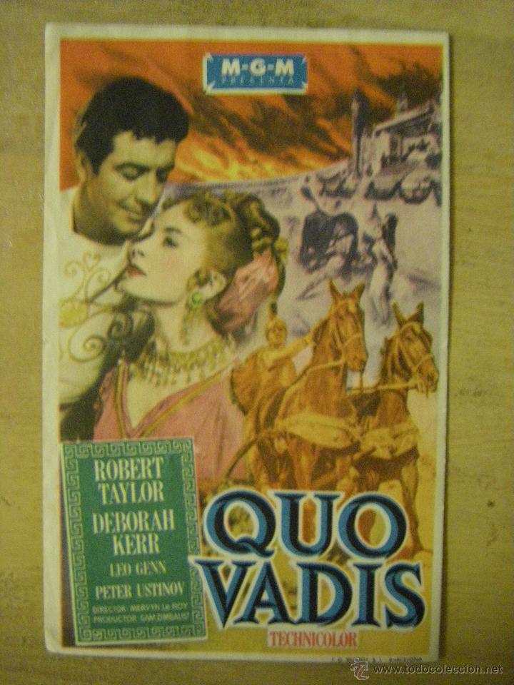 Cine: Folleto de mano QUO VADIS - Foto 1