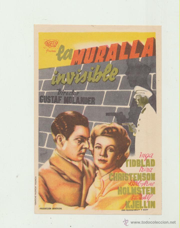 Cine: La Muralla invisible. Sencillo de Balet y Blay.   &iexcl;IMPECABLE! - Foto 1
