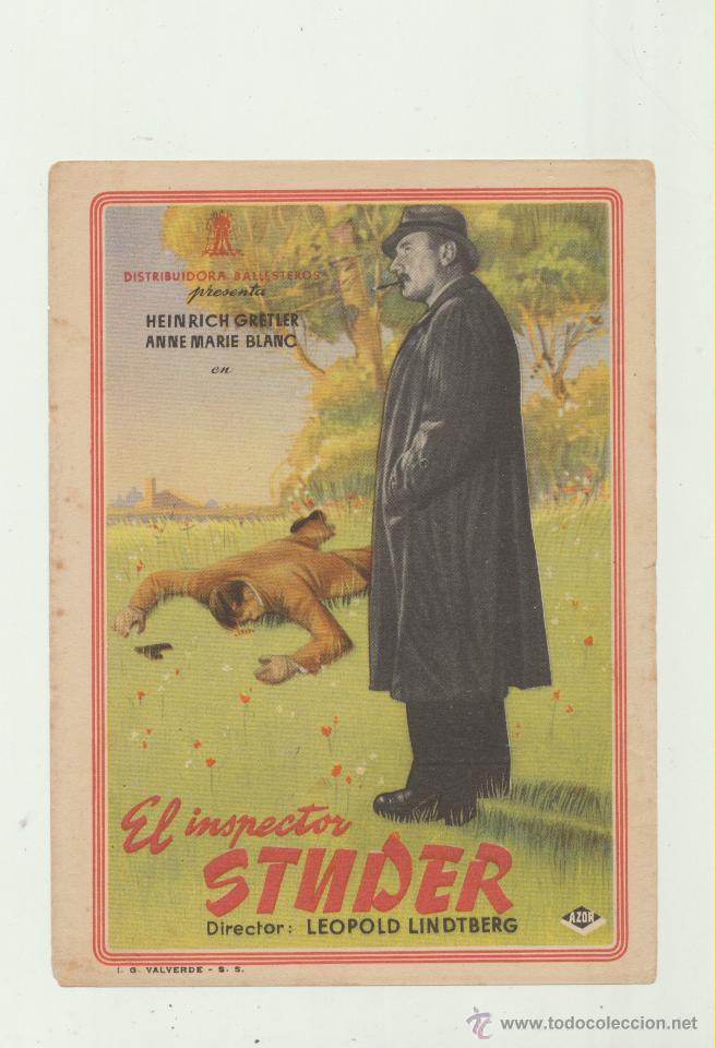 Cine: El Inspector Studer. Sencillo de Ballesteros. - Foto 1