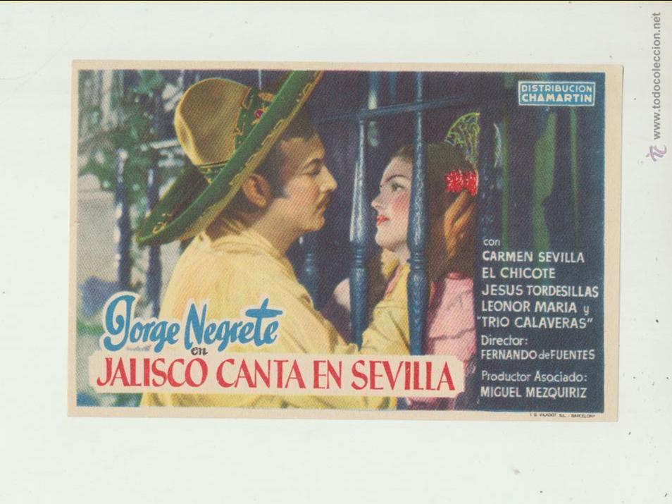 Cine: Jalisco canta en Sevilla. Sencillo de Chamrt&iacute;n.  &iexcl;IMPECABLE! - Foto 1