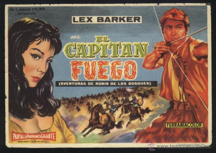 Kino: Q-05869- EL CAPIT&Aacute;N FUEGO (AVENTURAS DE ROBIN DE LOS BOSQUES) (Capitan Fuoco) Lex Barker