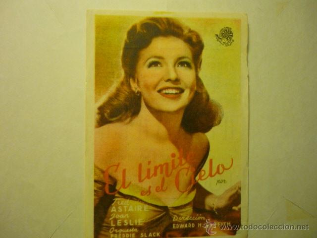Cine: PROGRAMA EL LIMITE ES EL CIELO.-FRED ASTAIRE-PUBLICIDAD BB - Foto 1