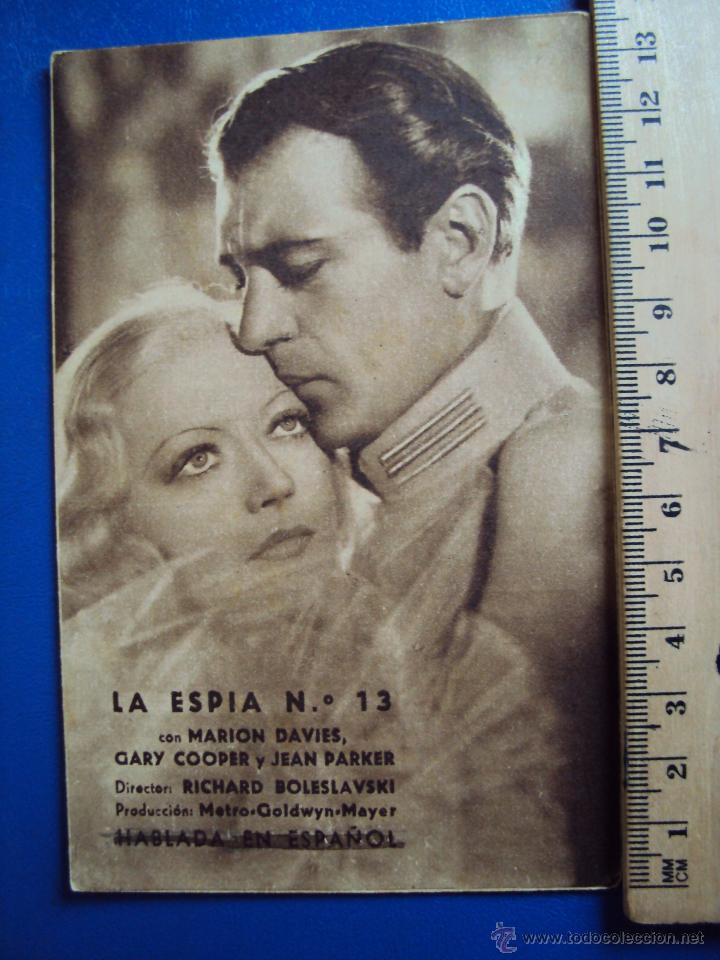 Cine: (PG-1261)PROGRAMA DE CINE,LA ESPIA N&ordm;13,CINEMA ODEON - Foto 1