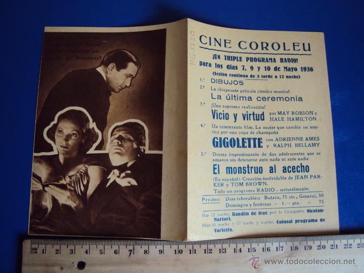 Cine: (PG-1230)PROGRAMA DE CINE,GIGOLETTE,DOBLE - Foto 1