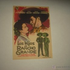 Cine: LOS HIJOS DE RANCHO GRANDE . SIN PUBLICIDAD