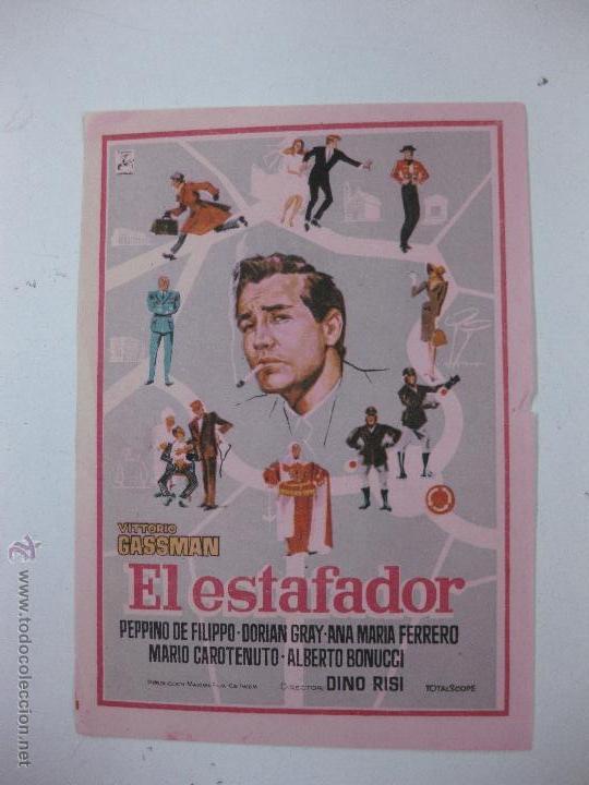 Cine: PROGRAMA DE CINE EL ESTAFADOR. VITTORIO GASSMAN - Foto 1