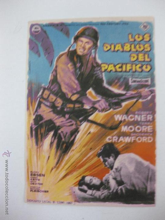 Cine: PROGRAMA DE CINE. LOS DIABLOS DEL PACIFICO. ROBERT WAGNER, TERRY MOORE,....20TH. CENTURY FOX - Foto 1