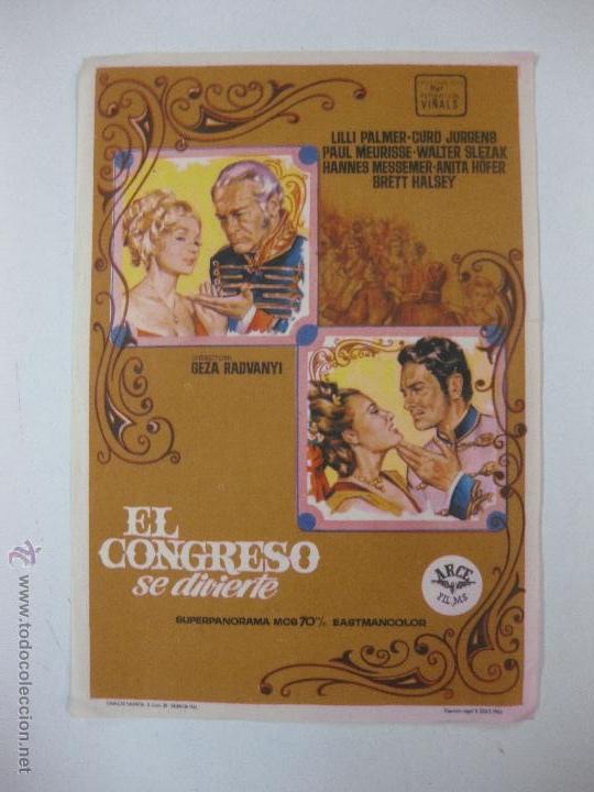 Cine: PROGRAMA DE CINE. EL CONGRESO SE DIVIERTE. LILLI PALMER. CURD JURGUENS. - Foto 1