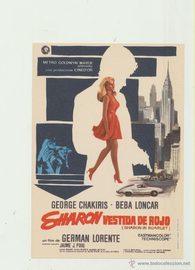 Cine: Sharon vestida de rojo. Sencillo de MGM. &iexcl;IMPECABLE! - Foto 1