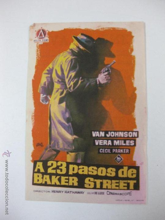 Cine: PROGRAMA DE CINE. A 23 PASOS DE BAKER STREET. VAN JOHNSON, VERA MILES...... - Foto 1