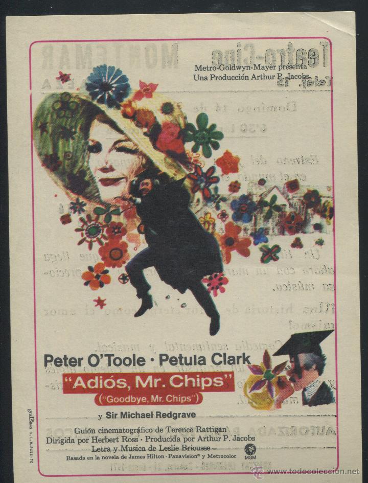 Cine: PROGRAMA ORIGINAL - ADI&Oacute;S , MR CHIPS - CON PUBLICIDAD - Foto 1