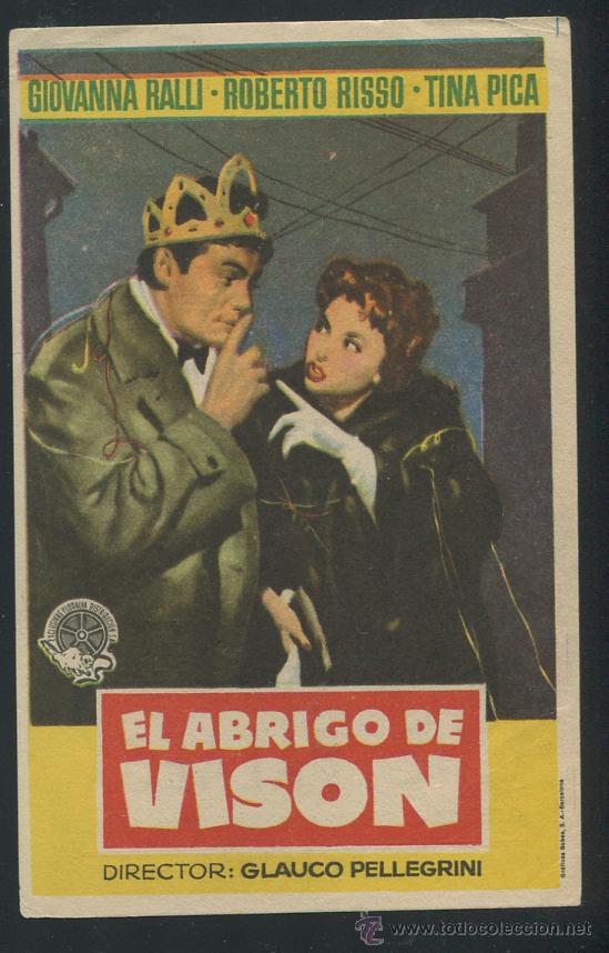 Cine: PROGRAMA El abrigo de Vison - Giovanna Ralli, Roberto Risso - Con publicidad - Foto 1