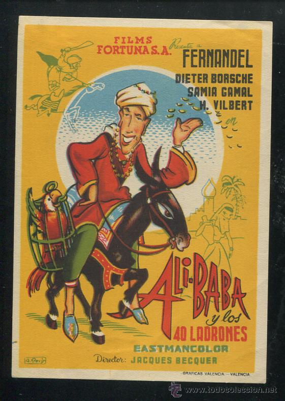 Cine: PROGRAMA ali-baba y los 40 ladrones - fernandel - Foto 1