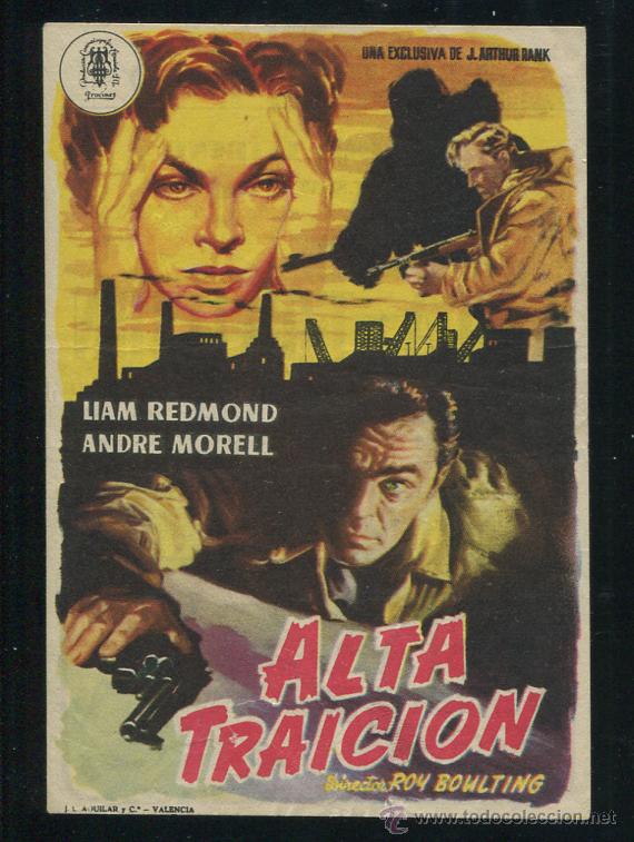 Cine: PROGRAMA DE CINE . ORIGINAL. ALTA TRAICION. LIAM REDMOND. ANDRE MORELL. CON PUBLICIDAD - Foto 1