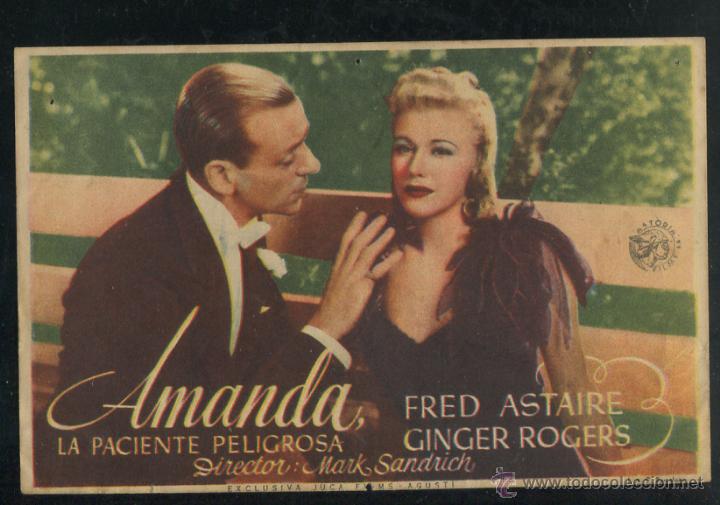 Cine: PROGRAMA AMANDA, LA PACIENTE PELIGROSA, FRED ASTAIRE, GINGER ROGERS CON PUBLICIDAD - Foto 1