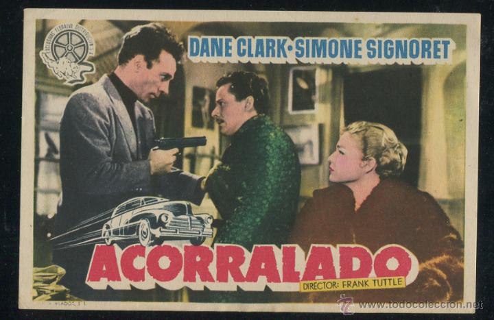 Cine: PROGRAMA Acorralado - Dane Clark, Simone Signoret - - Foto 1