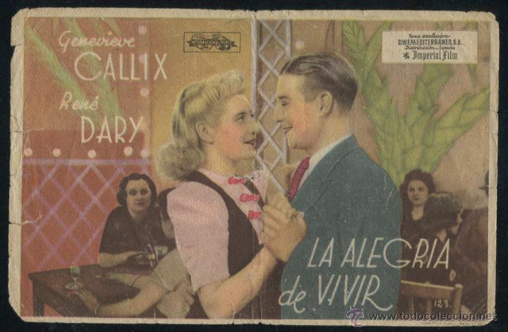 Cine: PROGRAMA LA ALEGRIA DE VIVIR CON PUBLICIDAD - Foto 1