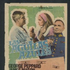 Cine: PROGRAMA LAS AGUILAS AZULES. GEORGE PEPPARD, URSULA ANDRESS.....20TH. CENTURY FOX CON PUBLICIDAD. Lote 53350916