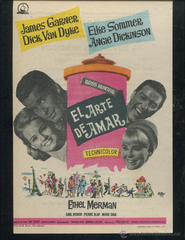 Cine: PROGRAMA El Arte de Amar - James Garner Dick Van Dyke - Con publicidad - Foto 1