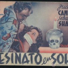 Cine: PROGRAMA ASESINATO EN SOHO PROGRAMA DOBLE JUDY CAMPBELL SEBASTIAN SHAW CON PUBLICIDAD