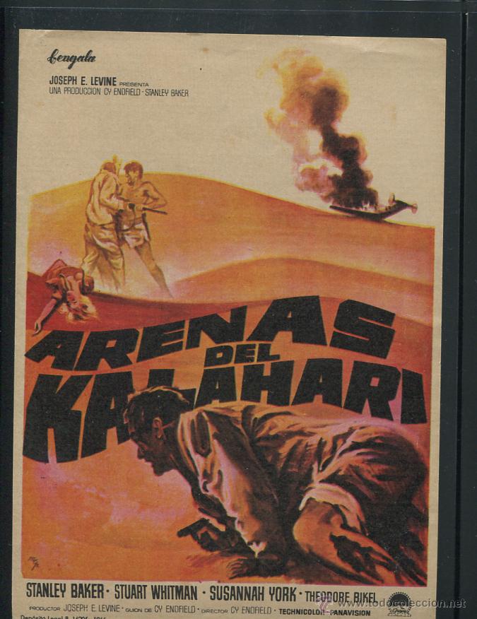 Cine: PROGRAMA DE MANO . ARENAS DEL KALAHARI . - Foto 1