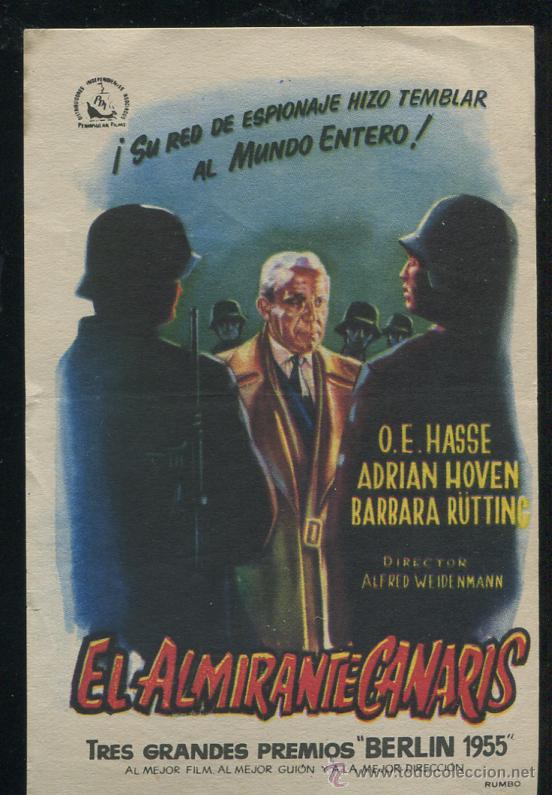 Cine: EL ALMIRANTE CANARIS. PROGRAMA SENCILLO - Foto 1
