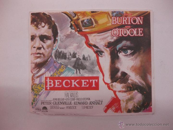 Cine: PROGRAMA DE CINE. BECKET. RICHARD BURTON, PETER OTOOLE.......PARAMOUNT. - Foto 1