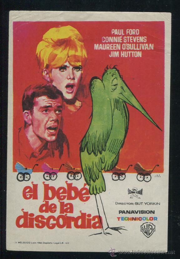 Cine: PROGRAMA EL BEBE DE LA DISCORDIA, PAUL FORD, CONNIE STEVENS, JANO, 1966 - Foto 1