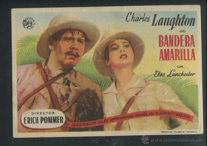 Cine: PROGRAMA BANDERA AMARILLA, con Charles Laughton. CON PUBLICIDAD