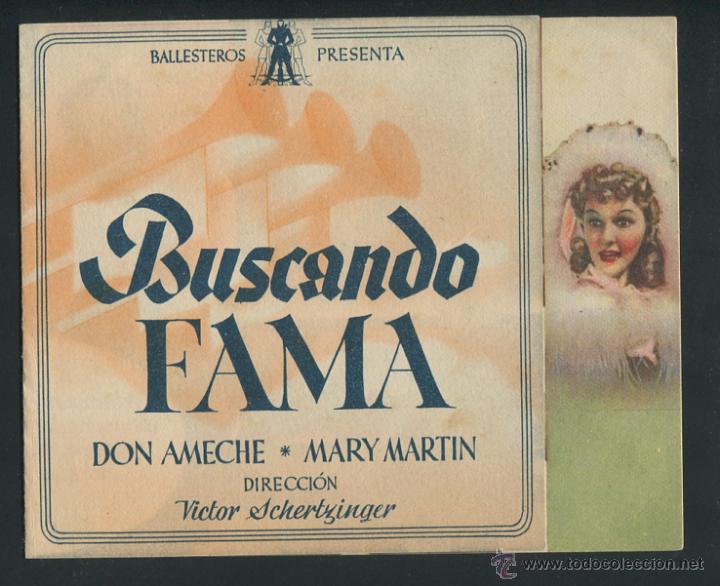 Cine: PROGRAMA DE CINE, BUSCANDO FAMA, CON DON AMECHE, - Foto 1