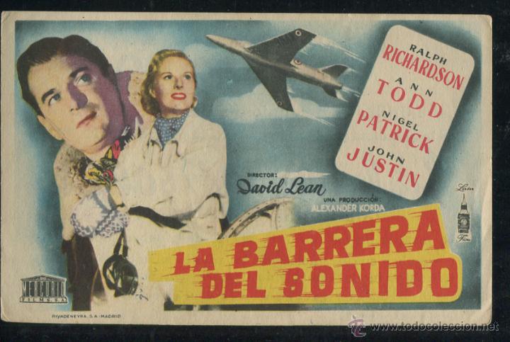 Cine: PROGRAMA LA BARRERA DEL SONIDO - ANN TODD - RALPH RICHARDSON - DAVID LEAN CON PUBLICIDAD - Foto 1