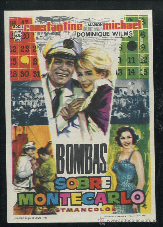Cine: PROGRAMA Bombas sobre Montecarlo - Eddie Constantine, Marion Michael - Foto 1