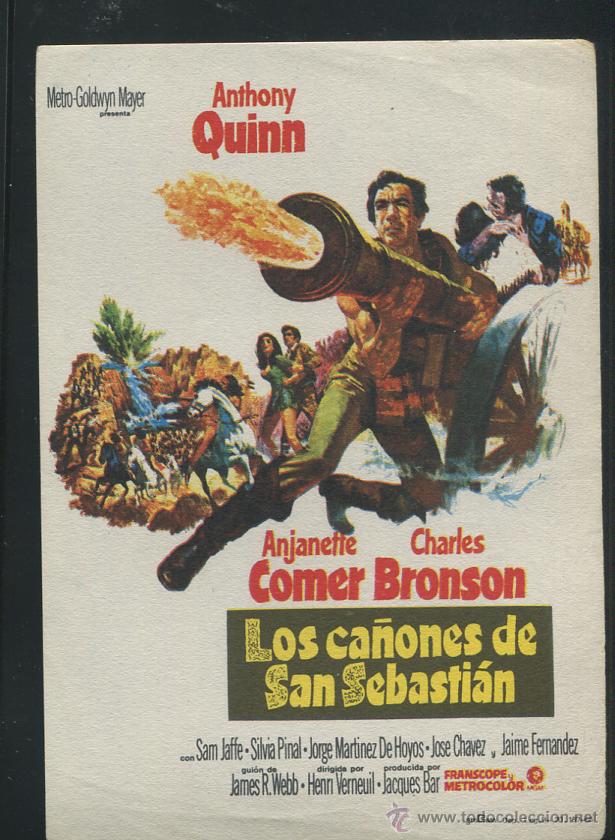 Cine: PROGRAMA LOS CA&Ntilde;ONES DE SAN SEBASTIAN  (Anthony Quinn - Charles Bronson - Foto 1