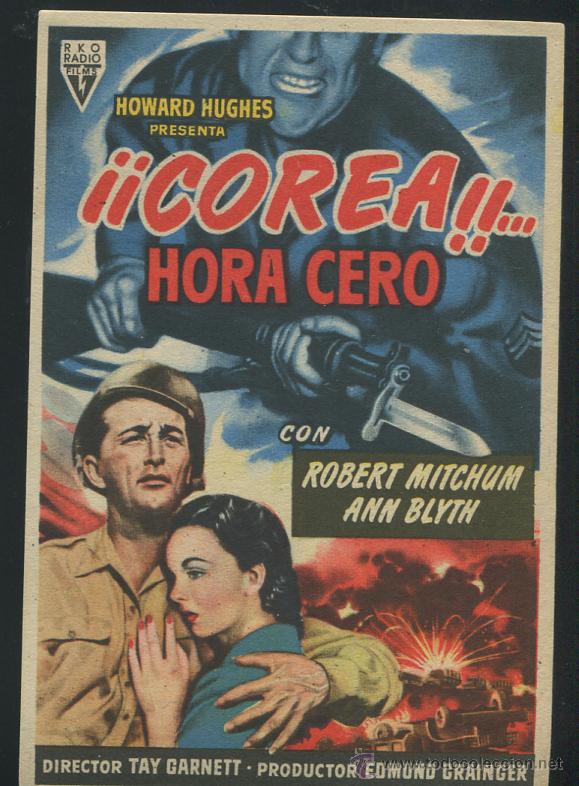 Cine: PROGRAMA !COREA&iexcl; HORA CERO (Robert Mitchum - Ann Blyth - William Talman - Richard Egan) - Foto 1