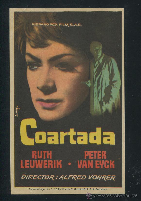 Cine: PROGRAMA Coartada - Ruth Leuwerik, Peter Van Eyck CON PUBLICIDAD - Foto 1
