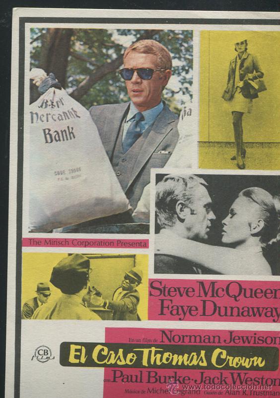 Cine: Programa el caso de thomas crown -steve mc queem - - Foto 1